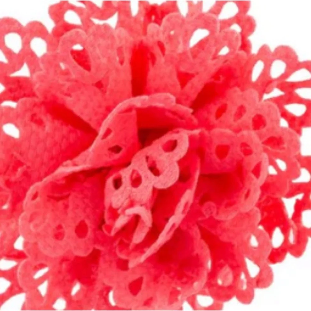 🌺🌺🌺 “SPRINGING INTO SPRING” ORANGE LACE FABRIC HAIR CLIP ~ PAPARAZZI❗️🌺🌺🌺